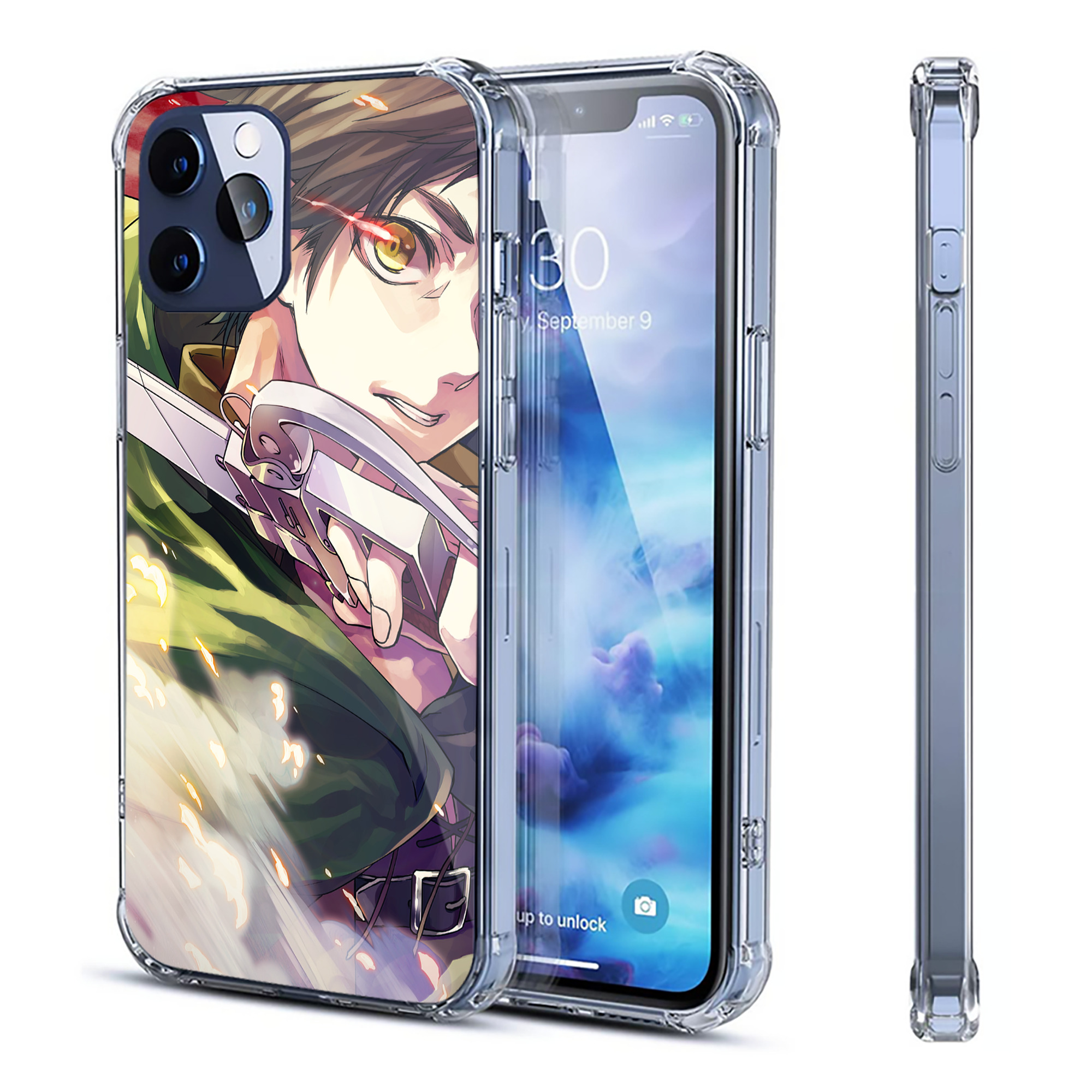 （画像用） 進撃の巨人 Attack on Titan 【iPhone 12シリーズ対応】透明スマホケース（クリアソフトケース）